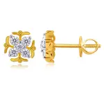 Carlyle floral diamond earrings