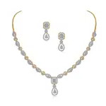 Crystal diamond necklace