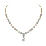 Crystal diamond necklace