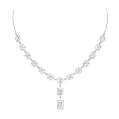 Flint diamond necklace