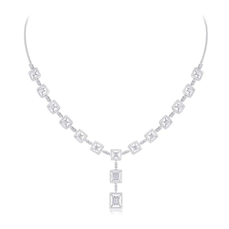 Flint diamond necklace