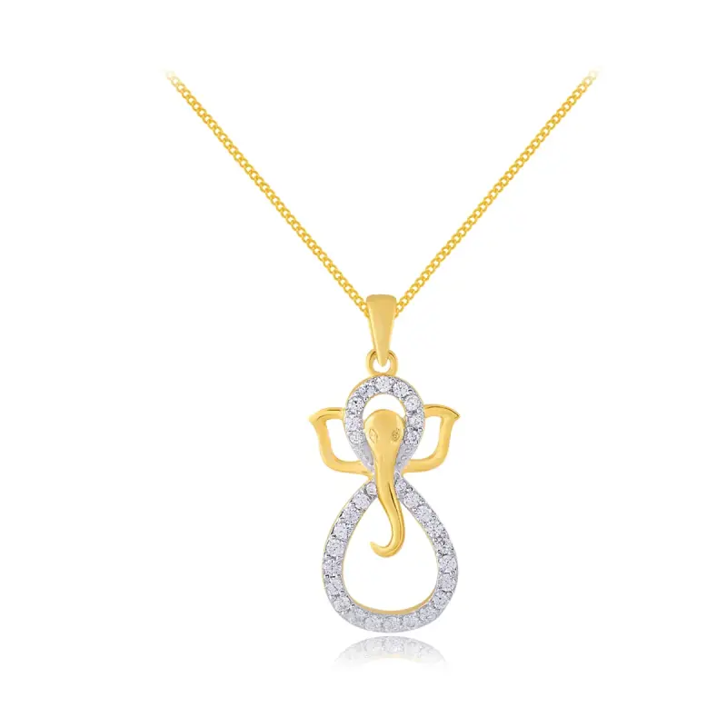 Ganesh Infinity sparkle pendant